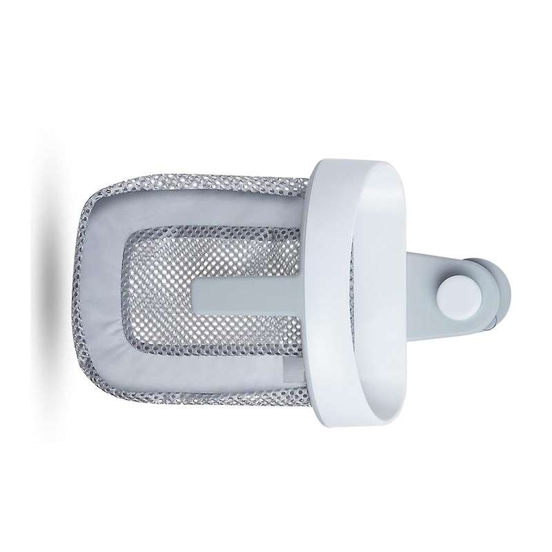Hanging Bath Toy Storage with Quick Drying Mesh, White & Gray