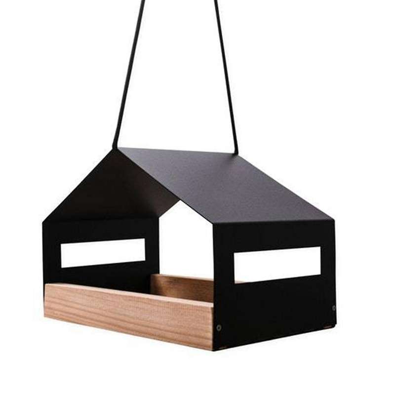 Hanging Bird Feeder House Outdoor Bird Feeder Hanging Nut Feeding Food Dispenser Holder