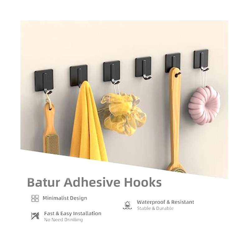 Hanging Clothes Bag Hook Kitchen and Bathroom Non-perforated Viscose Hook