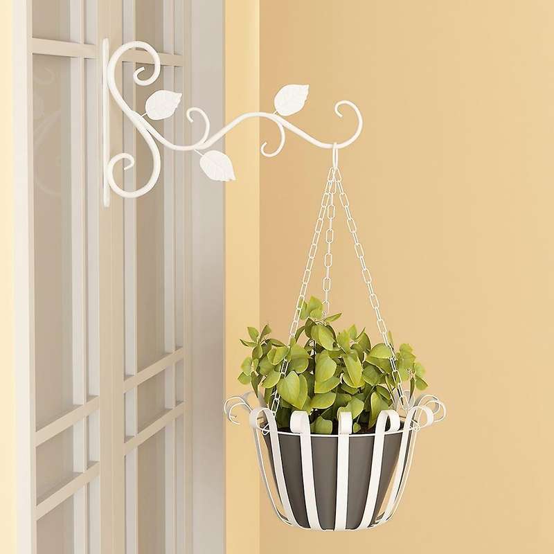 Hanging Flower Basket Hanging Plant Hangers Outdoor Wall Hooks for Home Garden Flower Pot Wall Decor
