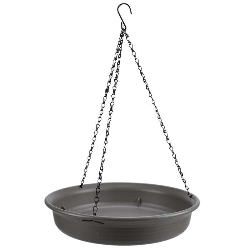 Hanging Bird Bath Hanging Bird Feeder Round Tray Thickened Resin Tray Deep Water Tray Bird Feeder Fe