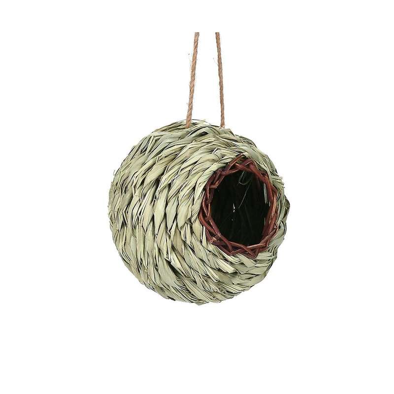 Hanging Bird Nest House for Outside,ball Shape,hand Woven,made Of Natural Grass,perfect for Garden