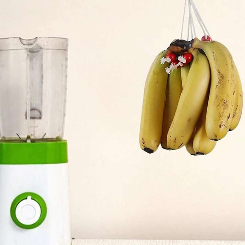 Hanging Fruit Hammock Handwoven Cotton or Banana Hammocks Under Cabinet with 4 Hooks Kitchen Fruit S