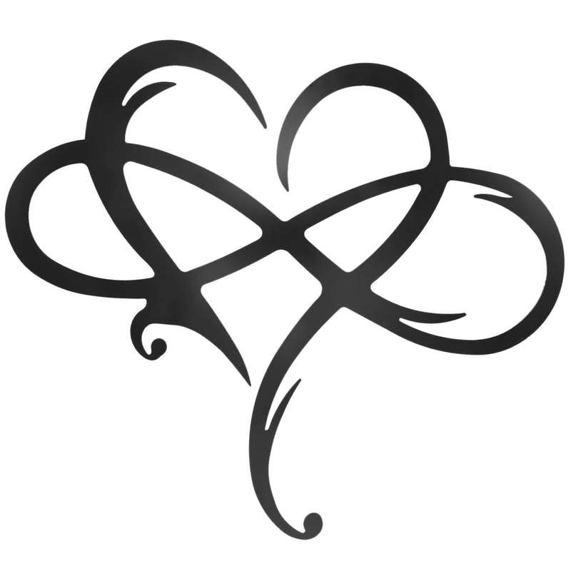 Hanging Love Heart Metal Wall Art Home Decor Heart Wall Sign Sculpture Wedding Decor - L