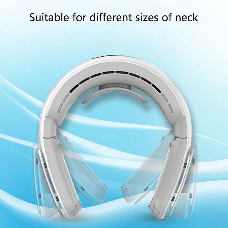 Hanging Neck Fan Mobile Air Conditioner Outdoor Wearable Foldable Bladeless Neck Cooling Fan 5000ma