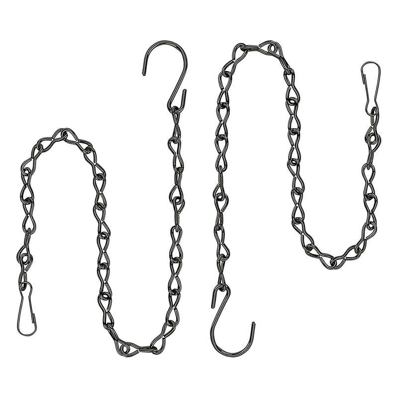 Hanging Plant Chain, Black Chain for Hanging Bird Feeders Planters Lanterns Baskets Billboards Wind