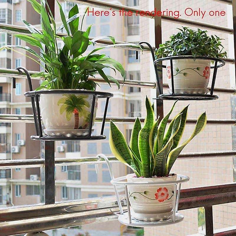 Hanging Orchid Pot Plant Wall Hanging Iron Flower Rack in Balcony Living Room B