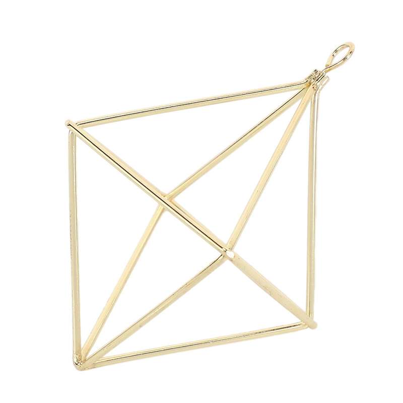 Hanging Planters Geometric Swing Wrought Iron Tillandsia Air Plants Holder Triangular Shaped Metal