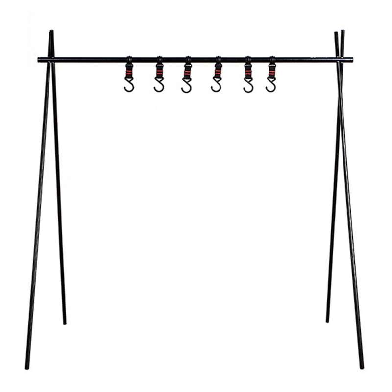 Hanging Rack Outdoor Camping Shelf Clothes Storage Hanger Triangle Rack Aluminum Alloy Detachable La