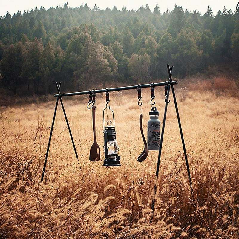Hanging Rack Outdoor Camping Shelf Clothes Storage Hanger Triangle Rack Aluminum Alloy Detachable La