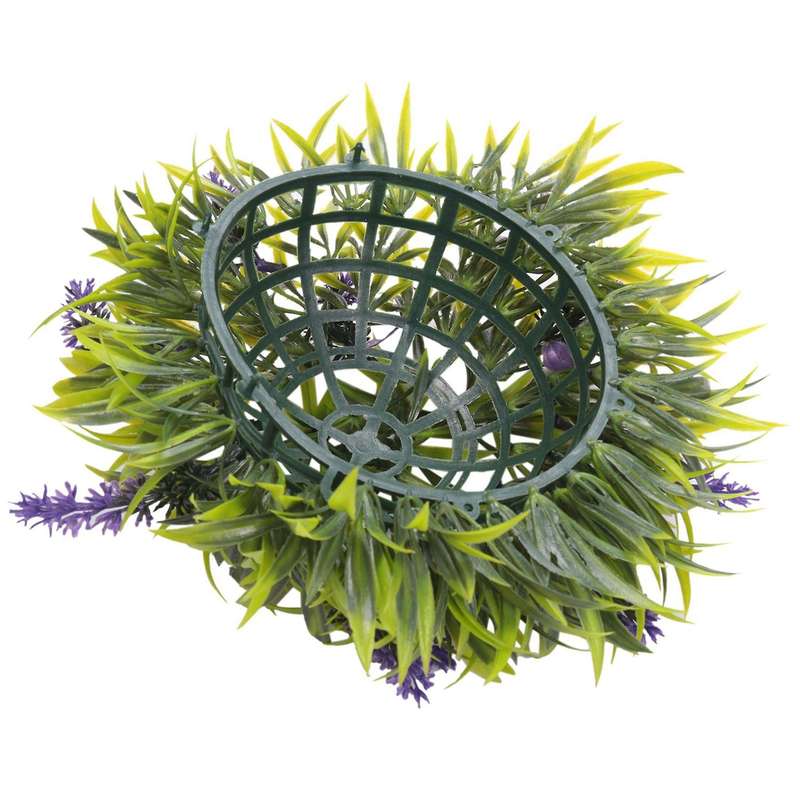 Hanging Topiary Ball Lavender Artificial Garden Flower Plant Decor Basket 25cm