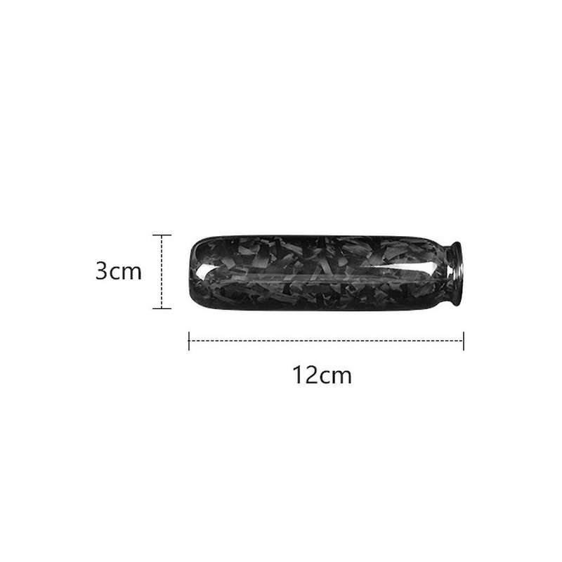 Hard Carbon Fiber Interior Car Hand Brake Grip Covers Trim for R50 R55 R59