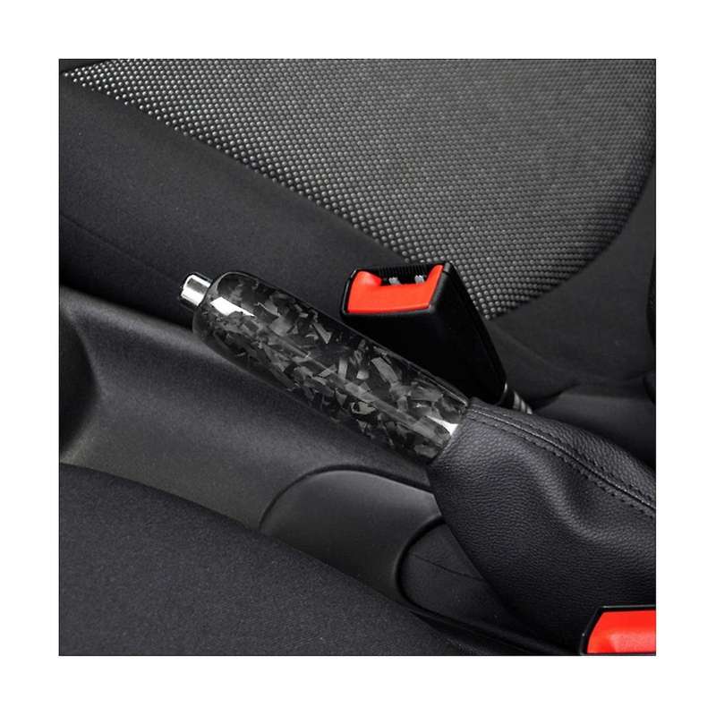 Hard Carbon Fiber Interior Car Hand Brake Grip Covers Trim for R50 R55 R59