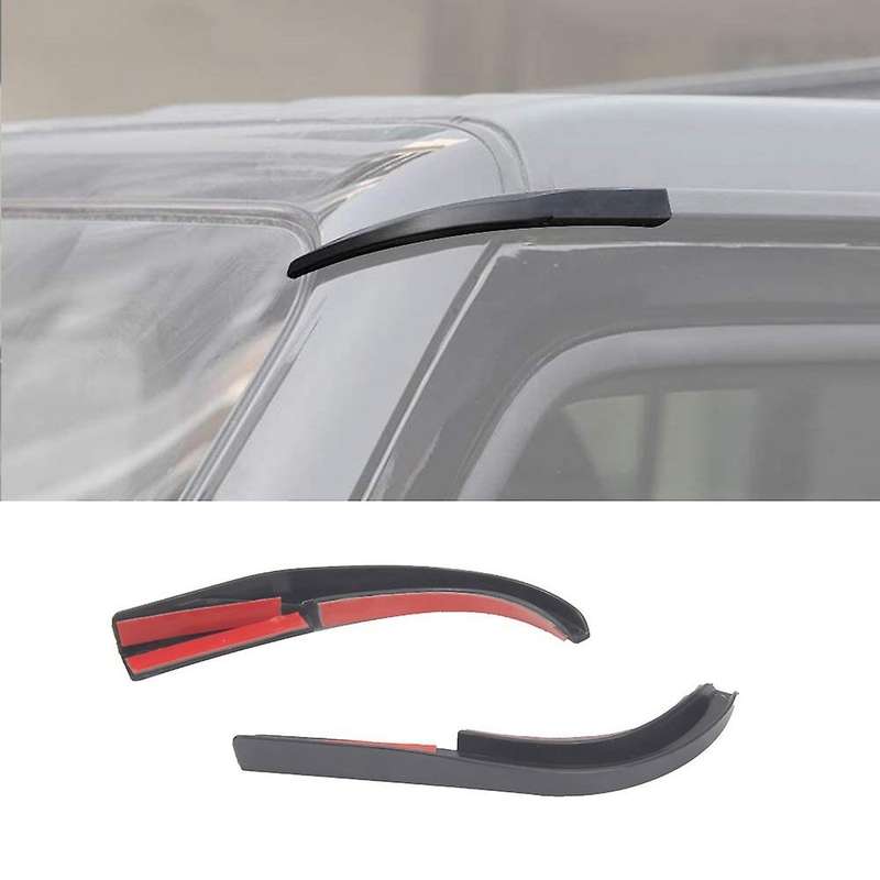 Hardtop Rain Diverter ABS Drip Rail Extension Rain Gutter for 2007-2018 JK JKU Exterior Accessories,