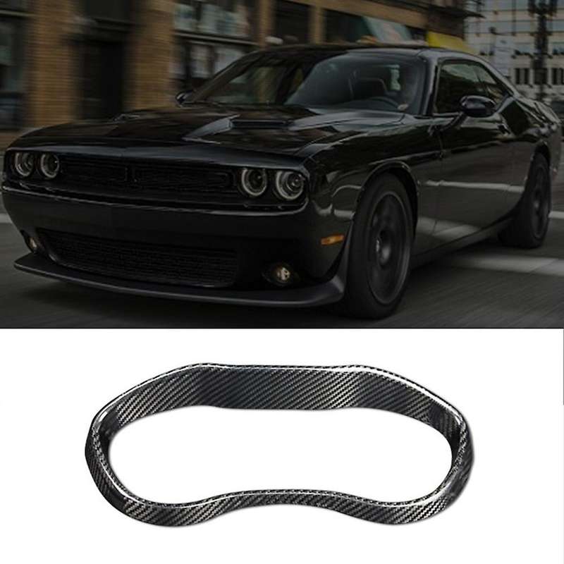 Hard Carbon Fiber Interior Trim Car Speedometer Frame Cover Sticker for 2015-2019