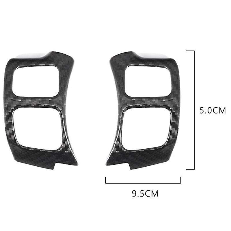 Hard Carbon Fiber Stickers Trim Steering Wheel Button Frame Cover for NX IS