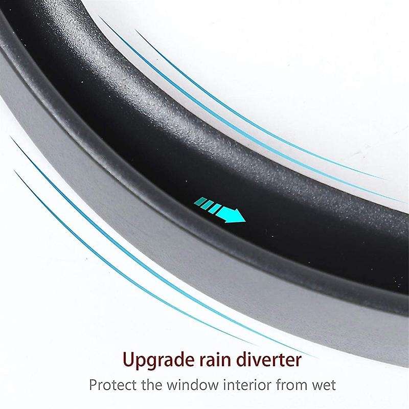 Hardtop Rain Diverters ABS Drip Rail Extension Rain Gutter Exterior Accessories for Wrangler JK JKU