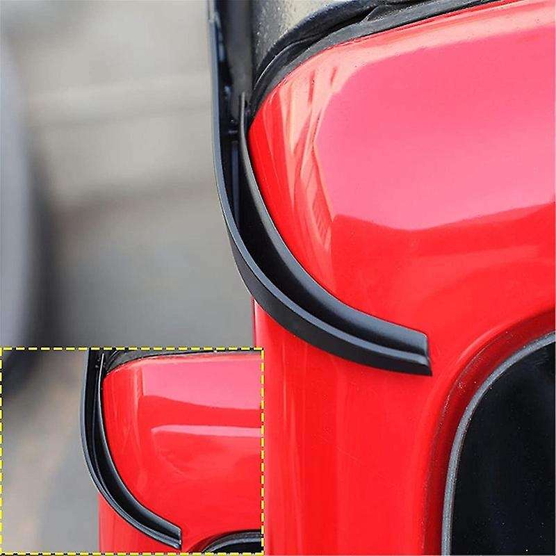 Hardtop Rain Diverters ABS Drip Rail Extension Rain Gutter Exterior Accessories for Wrangler JK JKU