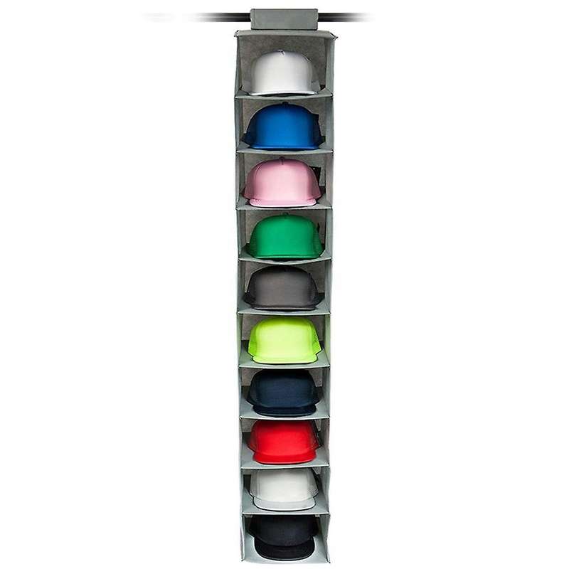 Hat Rack 10 Shelf Hanging Closet Hat Organizer Compatible Hat Storage -1 Pcs