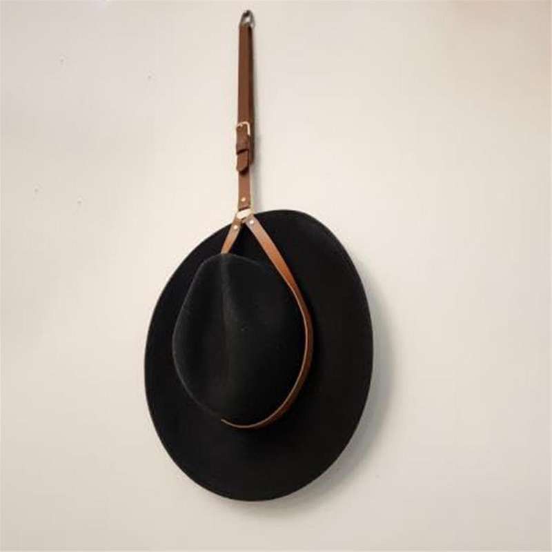 Hat Holder for Trucks - Keep Your Hats Protected on the Road with Our Handmade Leather Hat Rack. Han
