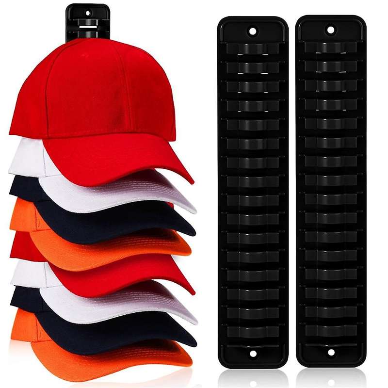 Hat Organizer for Baseball Caps, 1 Pack Hat Rack Adhesive Hat Hooks for Wall HoldUp to Much Hats, H