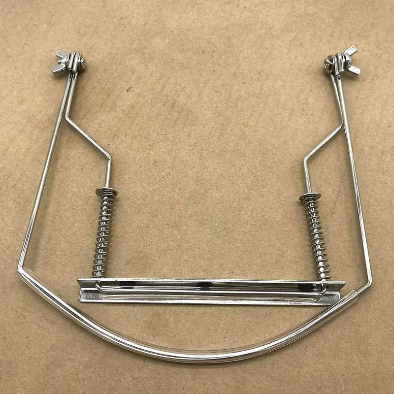 Harmonica Neck Holder 10 Holes Harp Mouth Stand Harmonic Rack -silver