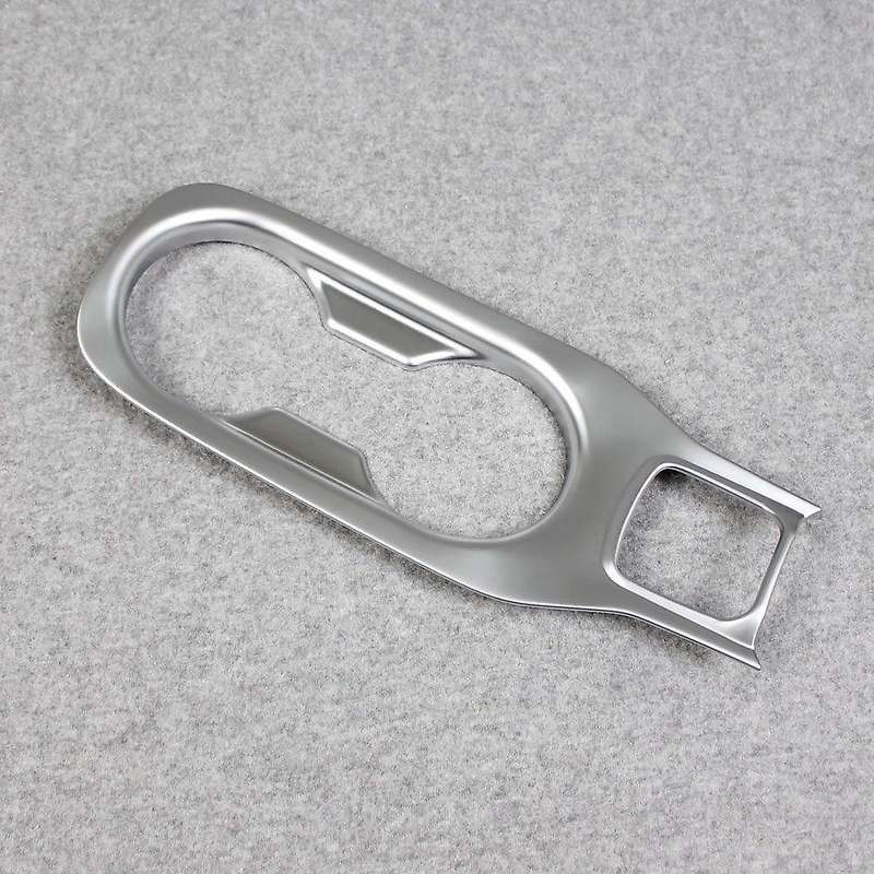 Hatchback Interior Console Cup Holder Cover Trim for 2018 Silver