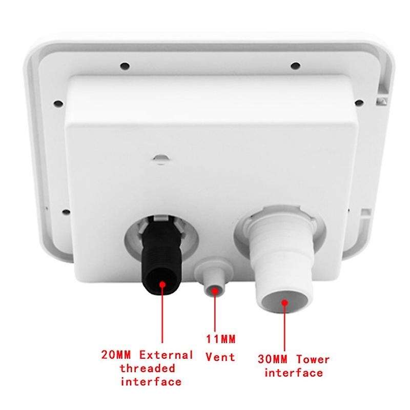 Hatch Cover Accessories with Keys Square Threaded Fill Dish RV Trailer Lockable Water Intake Parts C