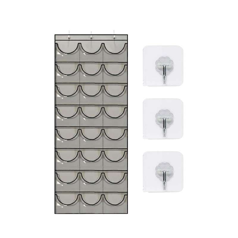 Hat Storage Organizer Clear Pockets Hat Rack Door Hanging Holder Hanger Storage Rack for Baseball C