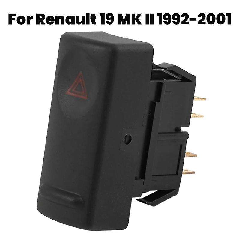 Hazard Warning Indicator Light Switch Button for 19 Mk2 Ii R19 1992-2001 7700817335