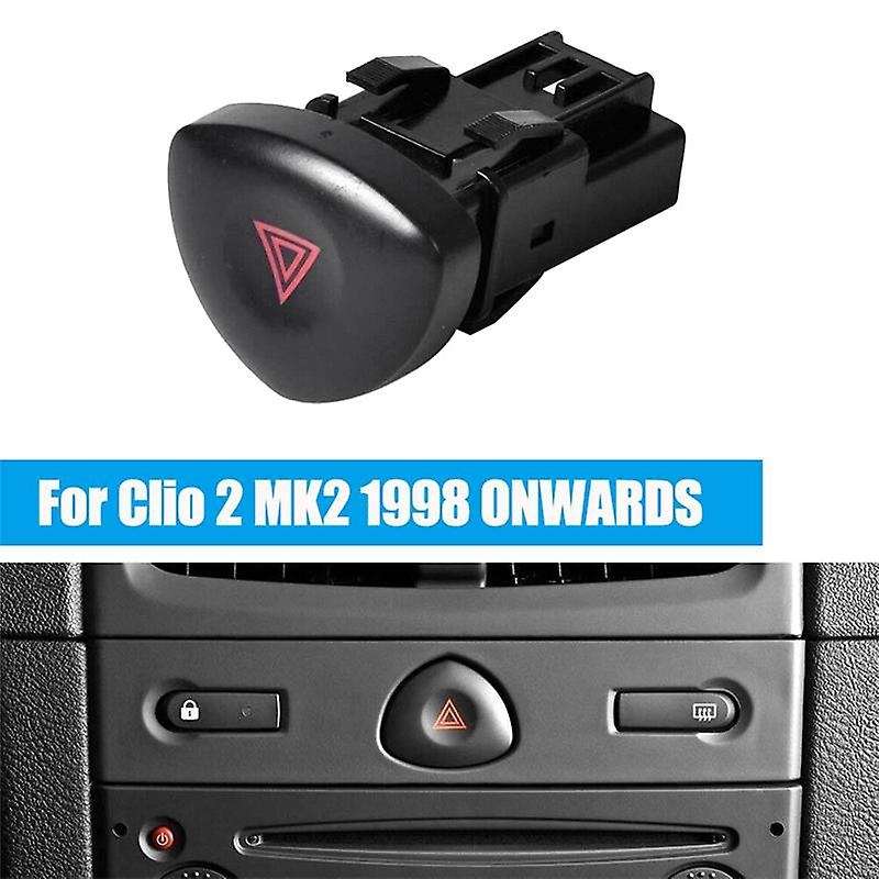 Hazard Warning Emergency Light Switch Button for Renault Clio 2 MK2