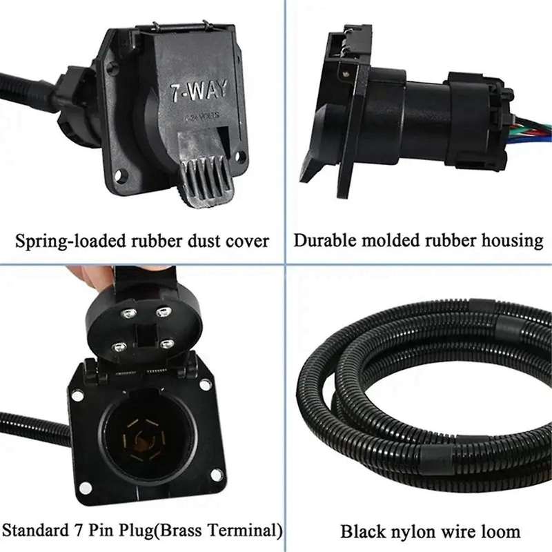 Hc3z-15a416-a Truck Bed Trailer Wiring Harness 7 Pin for Super Duty F250 F350 F450 F550 2017-2022