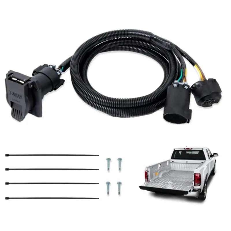 Hc3z-15a416-a Truck Bed Trailer Wiring Harness 7 Pin for Super Duty F250 F350 F450 F550 2017-2022