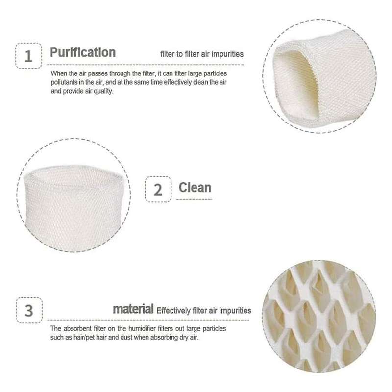 Hcm6009 Humidifier Wick Filter Replacement for Hcm6009 Compatible with -14n Hev-680b, Hev-680w 4pack