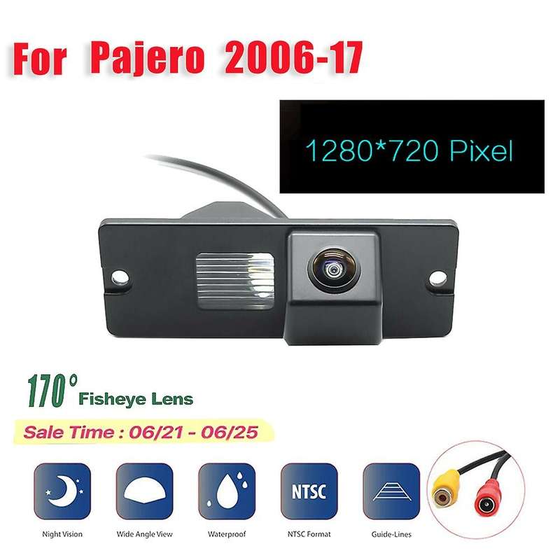 HD 1280X720 Fisheye 170 Degree Rear View Backup Camera Reverse Parking Camera for Pajero 4 2006-2017