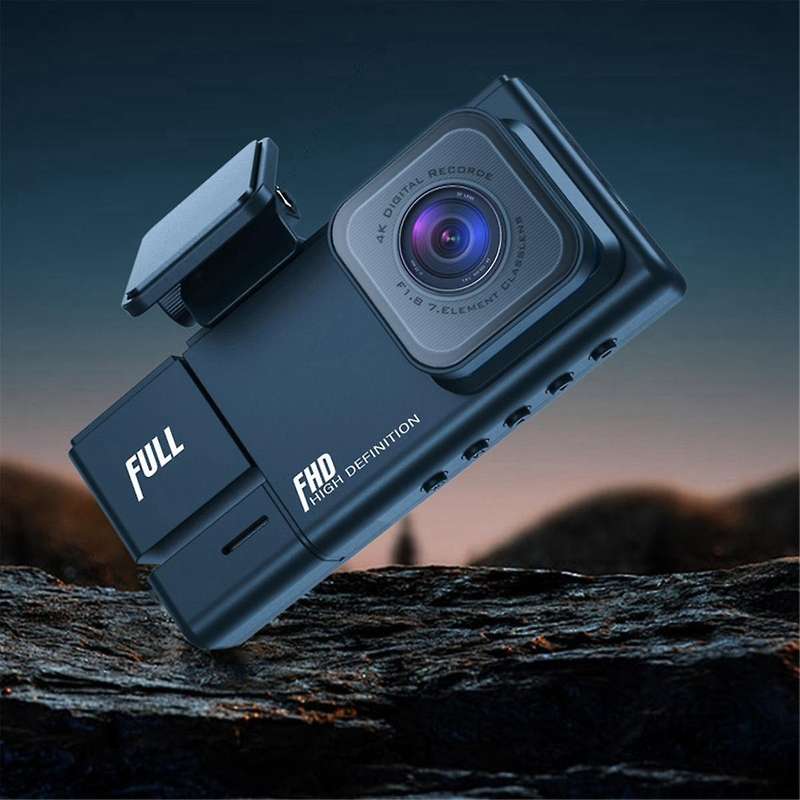 HD 1080P Car Recorder Car 2 Inches Display Three Lenses with the Same Display with Reverse Image Ca