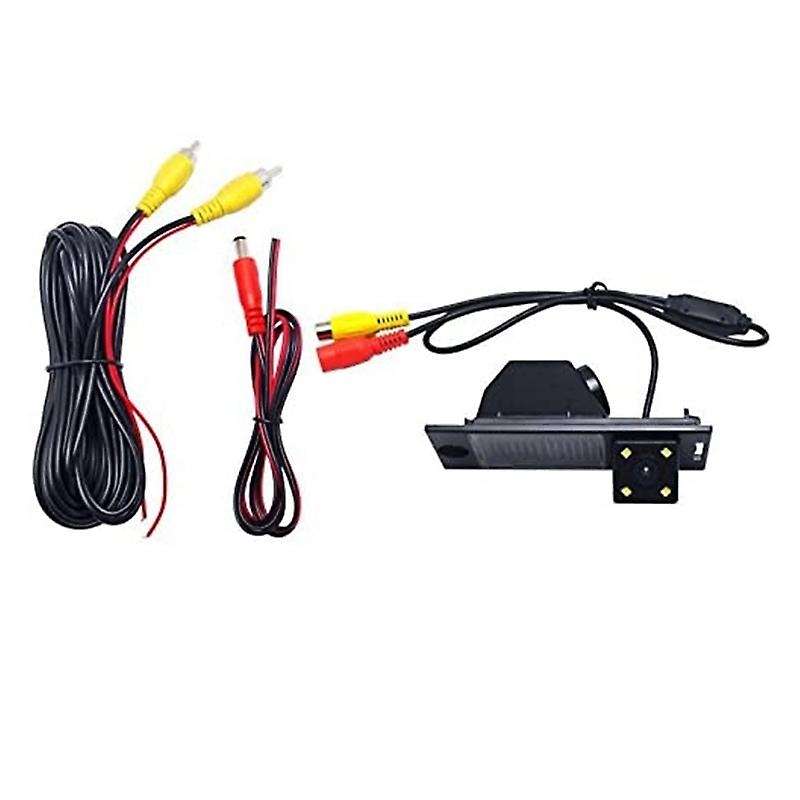 HD CCD Car Rear View Camera Back Up Reverse License Plate Light Parking Camera for IX 35