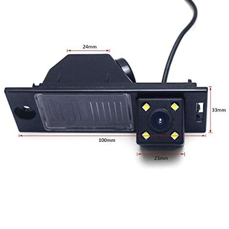 HD CCD Car Rear View Camera Back Up Reverse License Plate Light Parking Camera for IX 35