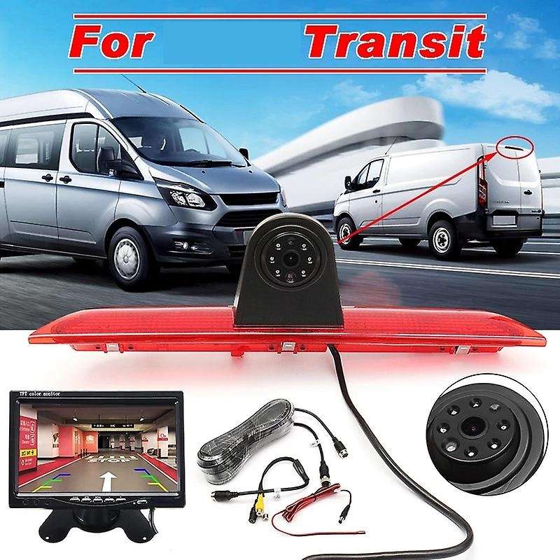 HD Car Rear View Camera Brake Light Reverse Backup Parking Night Vision Waterproof Monitor for Trans