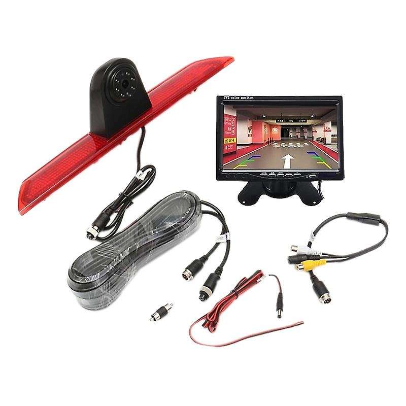 HD Car Rear View Camera Brake Light Reverse Backup Parking Night Vision Waterproof Monitor for Trans