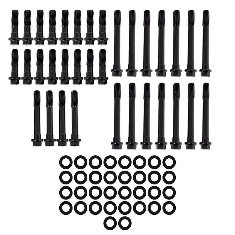 Head Bolt Kit for Small Block 350 383 400 1957-1998 Hex Head Bolts Heads 134-3601