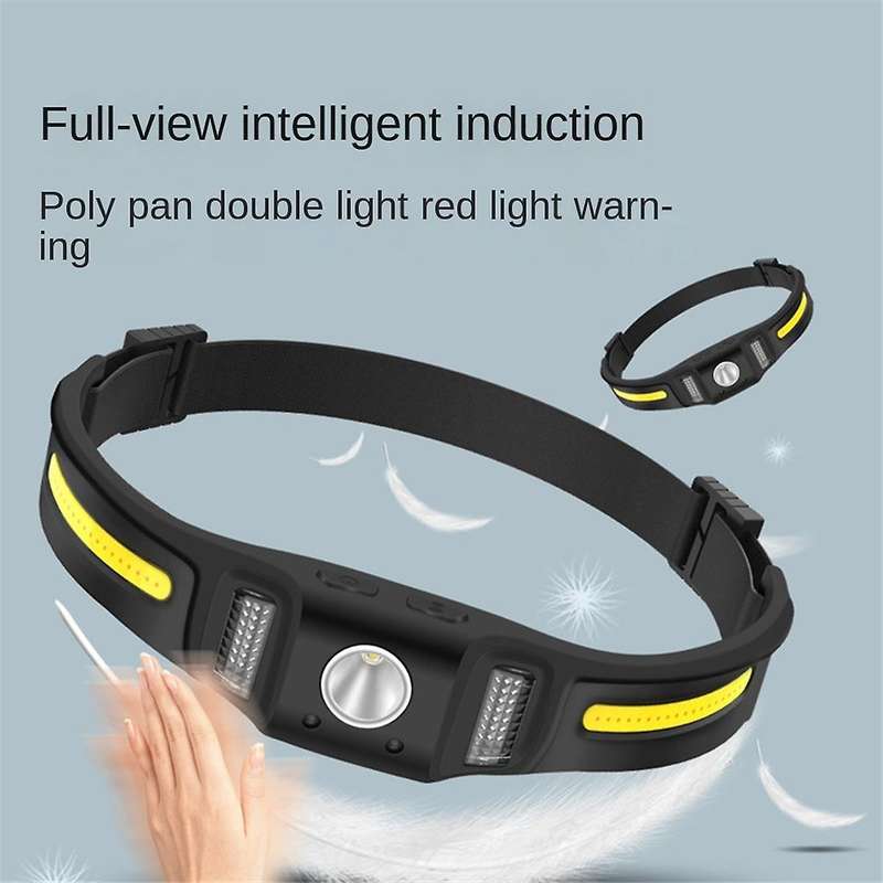 Head Light Lamp Rechargeable,LED Head Light Lamp+Motion Sensor,Camping Lights Accessories Gear,Water