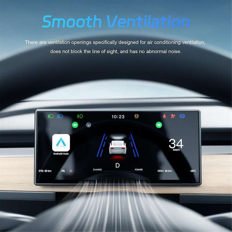 Head Up Display for /Y, 9Inch Screen HUD Carplay Android Auto Car Dashboard Instrument Accessories,A