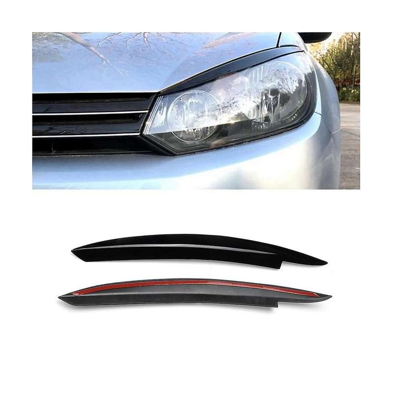 Headlight Brow Headlight Decorative Sticker Headlight Eye Brow Sticker Car for 6 Mk6 2008-2013