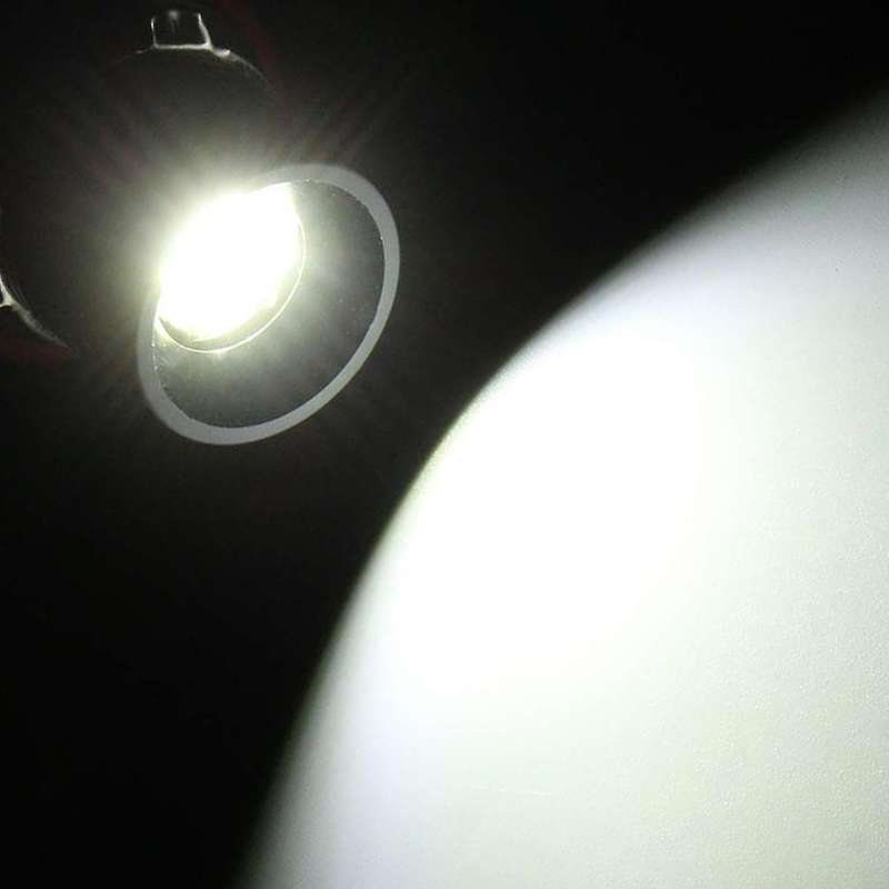 Headlight Bulbs,2Pcs 80W 16LED White Angel Eyes LED Marker Ring Light Bulb for E39 E53 X5 E60 E61 E6