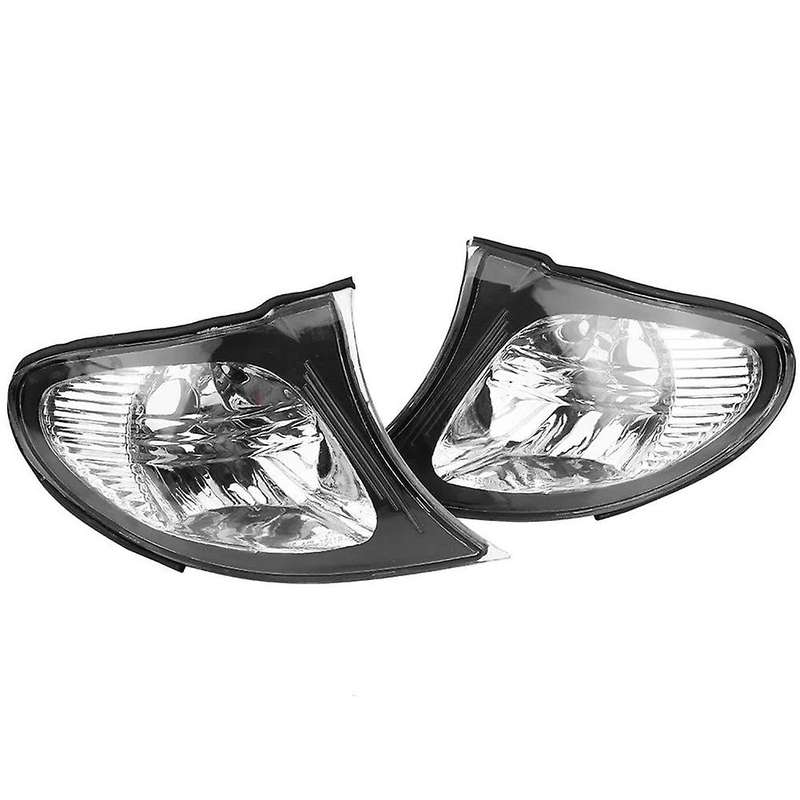 Headlight Corner Light Lens Turn Signal Light Cover Clear Lens for E46 3-Series 4DR 2002-2005 Car Re