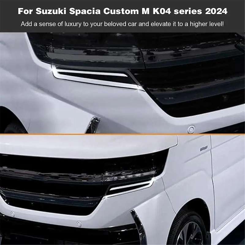 Headlight Eyebrow Cover Trim Decorative Stickers for Spacia Custom MK54S MK94S 2024 Accessories
