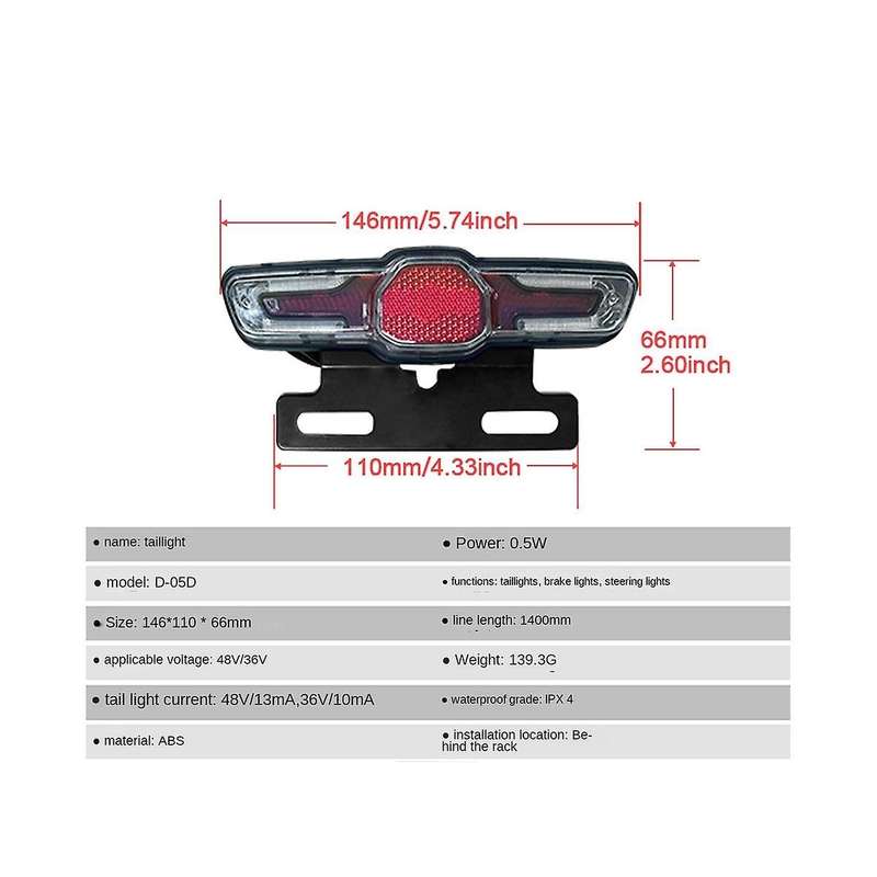 Headlight Kits Ebike DK15 Headlight Kits for E-Bike Retrofit Horn Headlight Switch and with Ebike T
