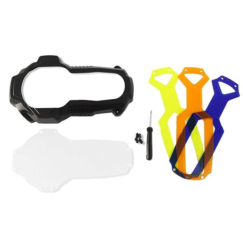 Headlight Protector with 3 Fluorescent Covers for R1200GS LC R1250GS R 1250GS ADV Adventure Transpar