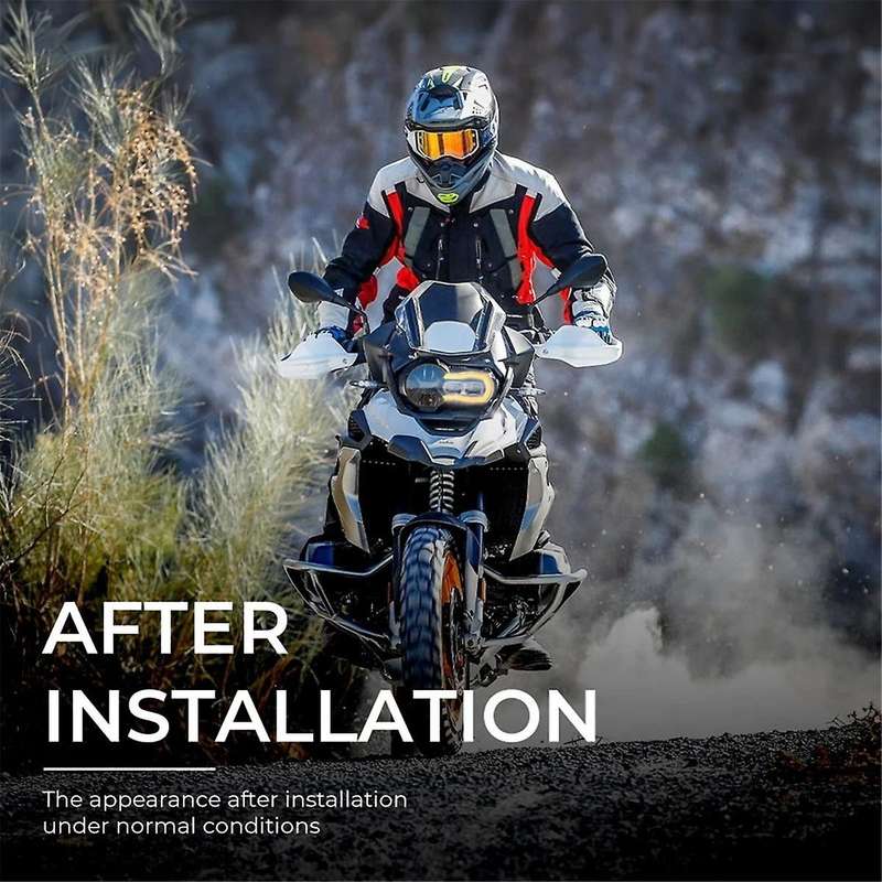 Headlight Protector with 3 Fluorescent Covers for R1200GS LC R1250GS R 1250GS ADV Adventure Plating